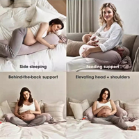 Ensemble de coussins de maternité pour l'allaitement, coussin de grossesse rafraîchissant pour dormir sur le côté, coussin de genou personnalisé pour la grossesse, confort pour maman
