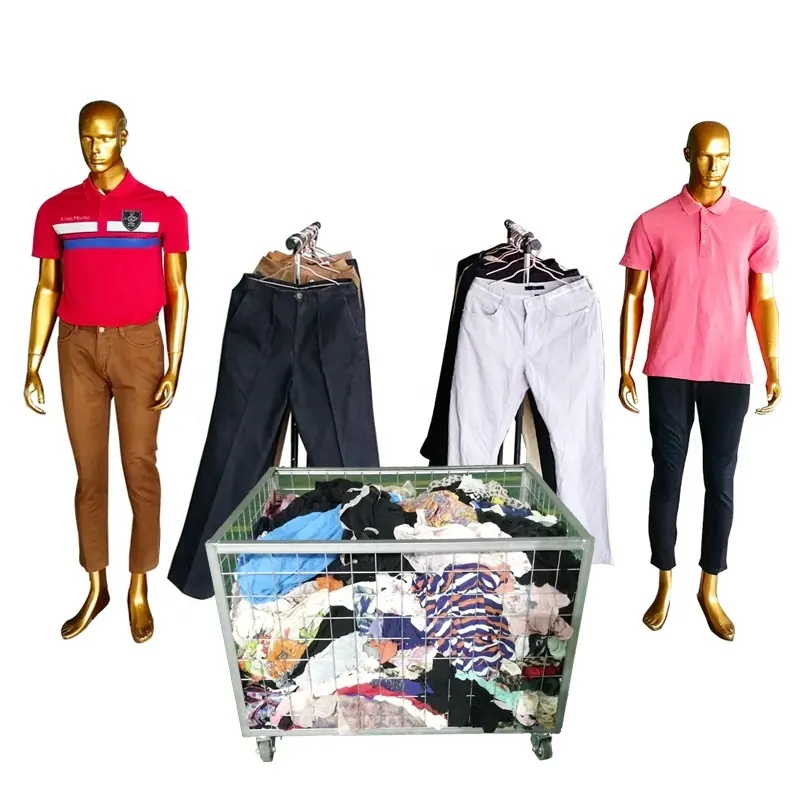 Оптовая продажа от поставщика, мужские хлопковые брюки 45 кг, Jhe, Корея, Япония, модная использованная одежда