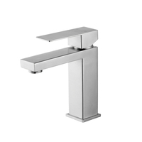 Robinet mitigeur de lavabo à levier unique, noir, Standard européen