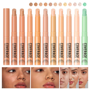 Crayon <span class=keywords><strong>Correcteur</strong></span> de Teint 12 Couleurs – Couvrance Totale, Contour et Highlight, <span class=keywords><strong>Correcteur</strong></span> de Rougeurs Vertes, Format Twist - Product Image 4