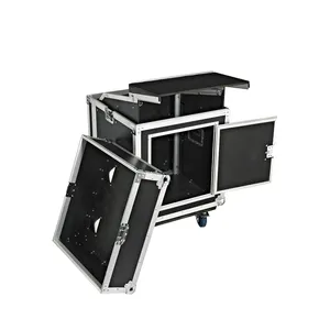 Aluminum Dj Flight Case Folding Portable Dj Table Top Quality