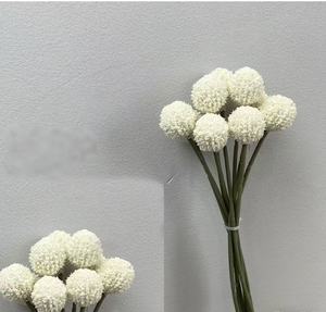 Ramo de Craspedia Artificial de Seda para Decoración del Hogar, Arreglos Florales para el Día de San Valentín y Graduación - <span class=keywords><strong>Billy</strong></span> Balls Amarillo Dorado - Product Image 6