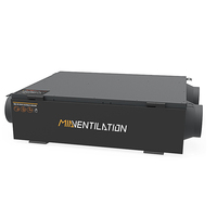 MIA VMC Double Flow Ventilation Wall HVAC System350 CMH Central Bidirectionnel Flow Air La Ventilation Double Flux Rv Ventilation