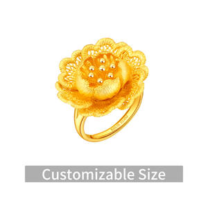 अनुकूलन योग्य 24k 999.9 ठोस सोने के अनंत बैंड रिंग्स (यूनिसेक्स)-उत्कीर्ण आकार/चौड़ाई/मोटाई समायोज्य शादी पार्टी लक्जरी - Product Image 3