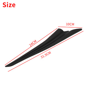 Ailerons de pare-chocs avant de voiture en ABS noir pour Cadillac SGM, kit de spoiler décoratif extérieur avec installation par ruban adhésif 3M - Product Image 4