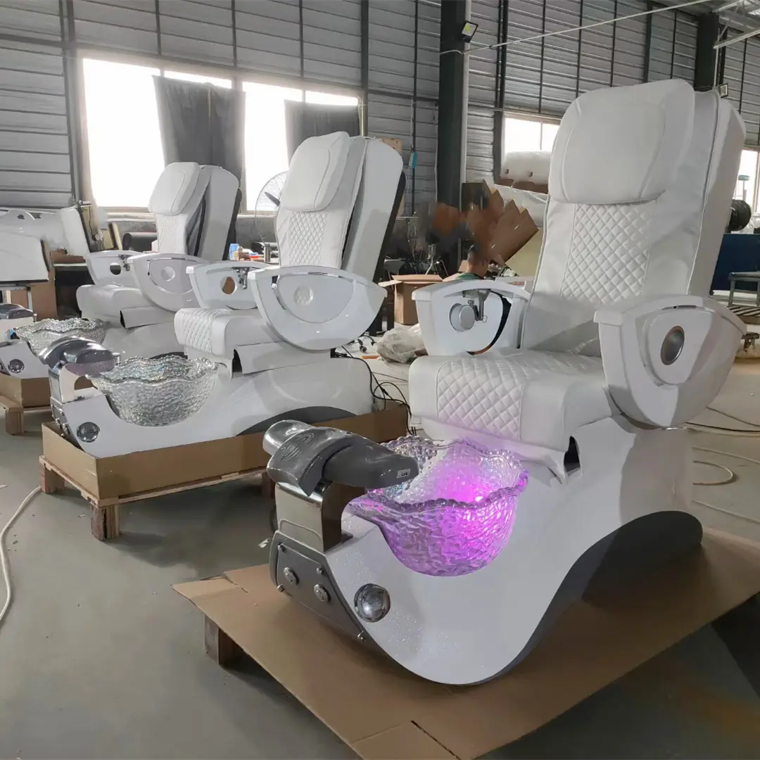 Chaises de pédicure personnalisées en usine sans tuyauterie Chaises de spa pour les pieds de pédicure de luxe