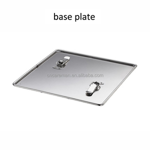 Deluxe 400mm grande portatile in acciaio inox 304 # <span class=keywords><strong>Barbecue</strong></span> Grill Fire Pit camino <span class=keywords><strong>Barbecue</strong></span> pieghevole pieghevole rapido con Base argento - Product Image 5
