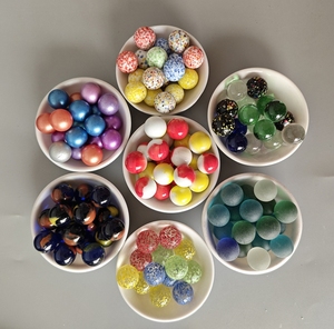 Perles <span class=keywords><strong>de</strong></span> verre et billes <span class=keywords><strong>de</strong></span> verre colorées, export direct usine, personnalisables en matière, artisanat et tailles, cristal transparent motif pétale, moucheté - Product Image 5