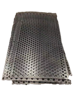 Grille perforée en fil métallique noir – Filtres résistants à l'usure et aux chocs avec pliage pour applications minières et de carrière