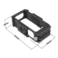 Kit complet de fixation pour caméra d'action avec double écran, fixation magnétique rapide, griffe porte-accessoire, montures 1/4 et 3/8 pour DJI OSMO Action 2, lumière et microphone