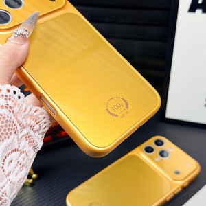 Custodia per telefono di lusso all'ingrosso in vetro Corning dorato per <span class=keywords><strong>iPhone</strong></span> 17 Pro Max 16 15 14 <span class=keywords><strong>11</strong></span>, copertura completa premium color <span class=keywords><strong>oro</strong></span> con protezione per l'obiettivo - Product Image 5