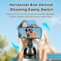 Gadget Viral 360 °   Caméra de suivi facial IA intelligente rotative, perche à selfie intelligente avec suivi automatique, support de téléphone pour créateur de contenu