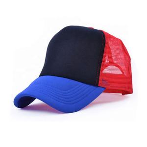 Venta al por mayor Hip Hop en blanco logotipo personalizado 5 Panel deporte Gorros bordado algodón estampado papá béisbol malla sombrero de espuma gorra de camionero - Product Image 4