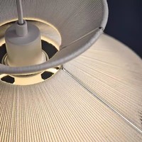 Lampe de table et suspension de design italien nordique Wabi-sabi inspiré du fil de soie pour décor de salle d'exposition de restaurant japonais