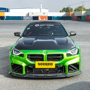 Rejilla de Parachoques Delantero de Repuesto de Fibra de Carbono Prepreg SOOQOO V3 para <span class=keywords><strong>BMW</strong></span> M2 G87 Compatible con el Emblema Original LCI - Product Image 2