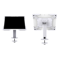 Support de tablette inclinable et pivotant en métal avec rotation à 360 degrés et inclinaison à 180 degrés pour tablettes Android de 7 à 10,1 pouces, capacité de 20 livres