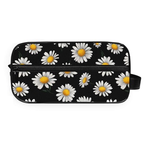 Trousse de Toilette Portable à Fermeture Éclair, Grande, Style Simple, Motif Fleurs Mignonnes, Logo Personnalisé, Prix Abordable - Product Image 2