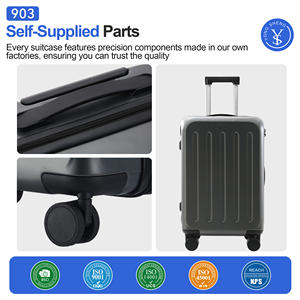 SOKOK 20 pollici bagaglio a mano valigie custodie Hardshell da viaggio con ruota Spinner borse Trolley per affari durevoli - Product Image 3