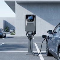 Nuevo Cargador Rápido para Vehículos Eléctricos de 22kW, Gestión por Aplicación Inteligente, Wallbox de 32A Tipo 2, Control RFID, IP54, Cable de 5M, Comercial