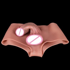 FAAK Realistic 5 Inch <b>Dildo</b> Hollow Strap on Penis for Men Silicone <b>Dildo</b> Trousers With Hole - Product Image 4