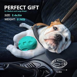 ลูกบอลของเล่นแบบอินเทอร์แอคทีฟสำหรับสุนัขลูกบอลยางสำหรับลูกสุนัขเคี้ยวมีเสียงร้องปานกลางของเล่นสัตว์เลี้ยงที่บรรจุในถุง - Product Image 2