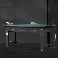 Armoire à outils d'atelier industrielle avec tiroirs, armoire de rangement pour garage et atelier, table de travail en acier