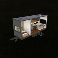 Mini maisons, maisons préfabriquées, maisons conteneurs préfabriqués, 20 pieds, expédition préfabriquée, petite maison