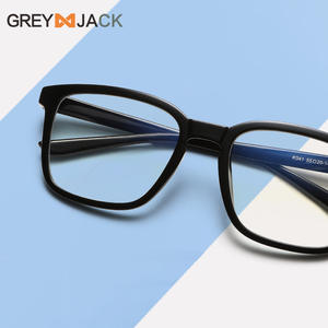 Gafas Greyjack TR90 con filtro de luz azul, montura cuadrada completa, gafas unisex con opción de lentes graduadas K041OP - Product Image 5