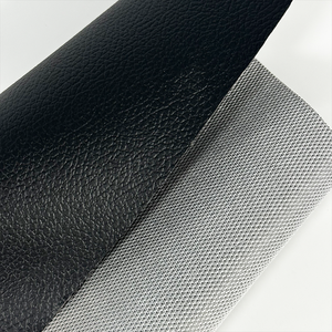 <span class=keywords><strong>Pas</strong></span> <span class=keywords><strong>cher</strong></span> Brillant Noir Lichi 0.6mm Synthétique Faux Pvc Sellerie <span class=keywords><strong>Cuir</strong></span> pour Siège Auto - Product Image 2