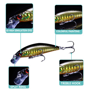 Mini Minnow <span class=keywords><strong>Esche</strong></span> Da Pesca 6g/60 millimetri Artificiale Bass Duro Wobbler <span class=keywords><strong>esche</strong></span> <span class=keywords><strong>Artificiali</strong></span> <span class=keywords><strong>esche</strong></span> <span class=keywords><strong>Artificiali</strong></span> <span class=keywords><strong>Trota</strong></span> Lavello Attrezzatura Da Pesca Ganci OEM Richiamo Fabbrica - Product Image 2
