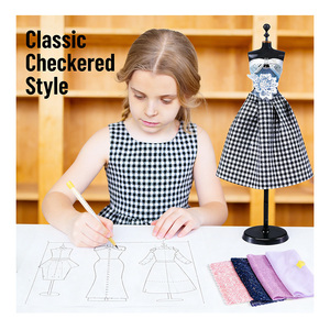 Kit de couture pour adolescents, mannequin en plastique, modèles de tissu, tutoriel vidéo, accessoires, fournitures - Product Image 3
