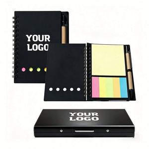 Custom Wholesale Notepad With <b>Sticky</b> Pen Kraft Paper Notebook Set Personalized Promotional Business Gift <b>Note</b> Pads - Product Image 1