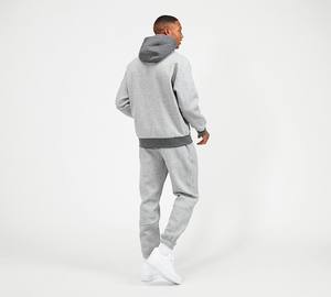 Conjunto de chándal deportivo de invierno cómodo de 2 piezas para hombre, chándal de poliéster/algodón hecho a medida, sudaderas con capucha teñidas Lisas para - Product Image 4