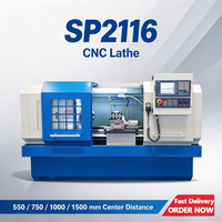 Tour CNC 2 axes SUMORE 1000 mm, centre de tournage CNC horizontal automatique CK6136 CK6140, prix du tour CNC à banc plat SP2116