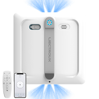 Робот-мойщик окон Liectroux S9: автоматический очиститель стекол с 2 вращающимися щетками и 6-сторонним распылением воды для домашних окон