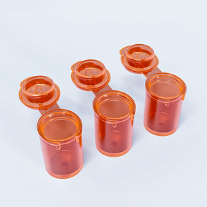 Mini Frascos de Plástico con Tapa Abatible, Recipientes Pequeños Transparentes Multicolores para Muestras de Cosméticos, Almacenamiento de Pastillas y Manualidades - Product Image 5