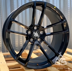 ล้อฟอร์จ 722auto: สีดำด้าน, ดีไซน์หลายรู, ขนาด <span class=keywords><strong>18</strong></span> - <span class=keywords><strong>24</strong></span> นิ้ว, 5*127 เหมาะสำหรับล้อรถแกรนด์เชโรกี ดูรังโก ไครสเลอร์ 300 - Product Image 3