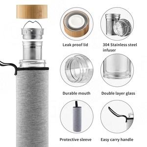 แก้วน้ำเก็บความร้อนสองชั้นแบบพกพา ปลอดสาร BPA สำหรับชง<span class=keywords><strong>ชา</strong></span> พร้อมที่<span class=keywords><strong>กรอง</strong></span><span class=keywords><strong>ชา</strong></span> สำหรับ<span class=keywords><strong>ชา</strong></span>ใบหลวม - Product Image 4