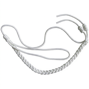 Aiguillettes belgas para oficiales mayores, con aiguilletes plateadas, insignia ceremonial en forma de cordón utilizada para indicar alto rango. - Product Image 1