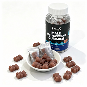 Complément alimentaire pour hommes à base de plantes naturelles OEM, gommes à mâcher à la maca et au tribulus, pour la vitalité et l'énergie - Product Image 1