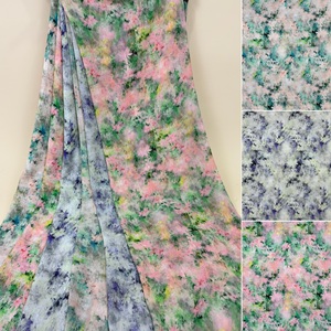 ファッション通気性軽量花柄柄デザイン100% ポリエステル生地ドレス用 - Product Image 2