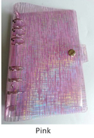 Couverture de portable de Journal de voyage, serviette de douche météores, en PVC, avec bouton pression Closure 6 anneaux feuille ample, A5 A6