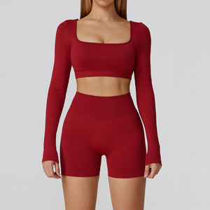 Liền mạch backless tùy chỉnh tập thể dục bên ngoài dành cho người lớn và <span class=keywords><strong>Junior</strong></span> Nhà cung cấp Jacquard Mẫu Thổ Nhĩ Kỳ chạy thể thao mặc - Product Image 5