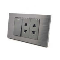Vente d'usine populaire 1gang double 2 broches universel multi interrupteur mural et prise