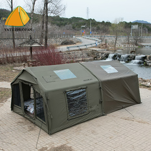 Logo <span class=keywords><strong>personnalisable</strong></span> 19 ㎡ abri <span class=keywords><strong>gonflable</strong></span> extensible tissu de coton 5000 étanche extérieur famille Camping Air <span class=keywords><strong>tente</strong></span> Portable - Product Image 1