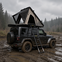 Tente de toit 4x4 imperméable pour Jeep Gladiator: ouverture latérale, montage rapide, idéale pour le camping off-road.