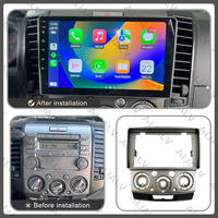 Rangka Mobil 9 Inch untuk Ford Everest Ranger Mazda, Desain Kabel Kit Radio Mobil, Laris di Industri Nigeria