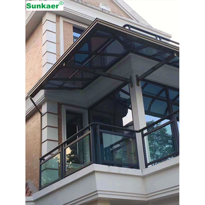 Auvent de fenêtre personnalisé Offre Spéciale de haute résistance Auvent en polycarbonate pour portes et <span class=keywords><strong>terrasses</strong></span> Abri solaire - Product Image 6