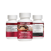 Capsules de Triphala, complément alimentaire à base de plantes avec Belleric Myrobalan et Chebulic Myrobalan, soutien à la digestion, au côlon et au système immunitaire
