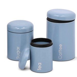 Customized Color Metal Food Storage Carbon Steel Tee <strong>Canister</strong> <strong>Set</strong> for Kitchen - Product Image 4